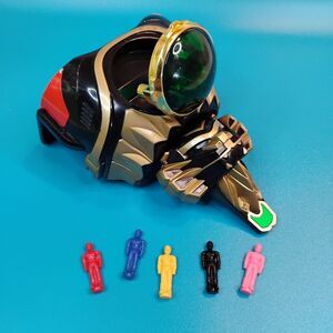 Vintage Deluxe Thunder Megazord Chest Piece w/ 5 MMPR Mini Figures 1993